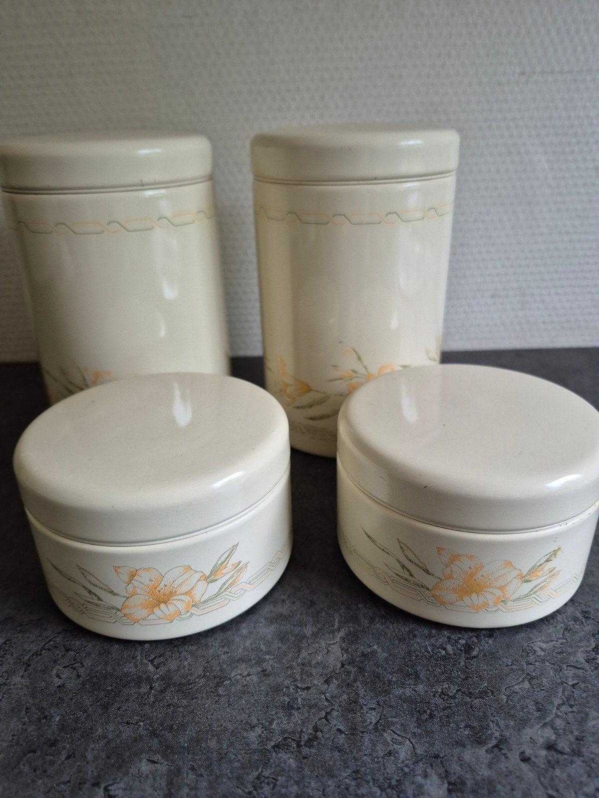 Brabantia retro voorraadbussen - set van 4, Verzamelen, Retro, Ophalen of Verzenden