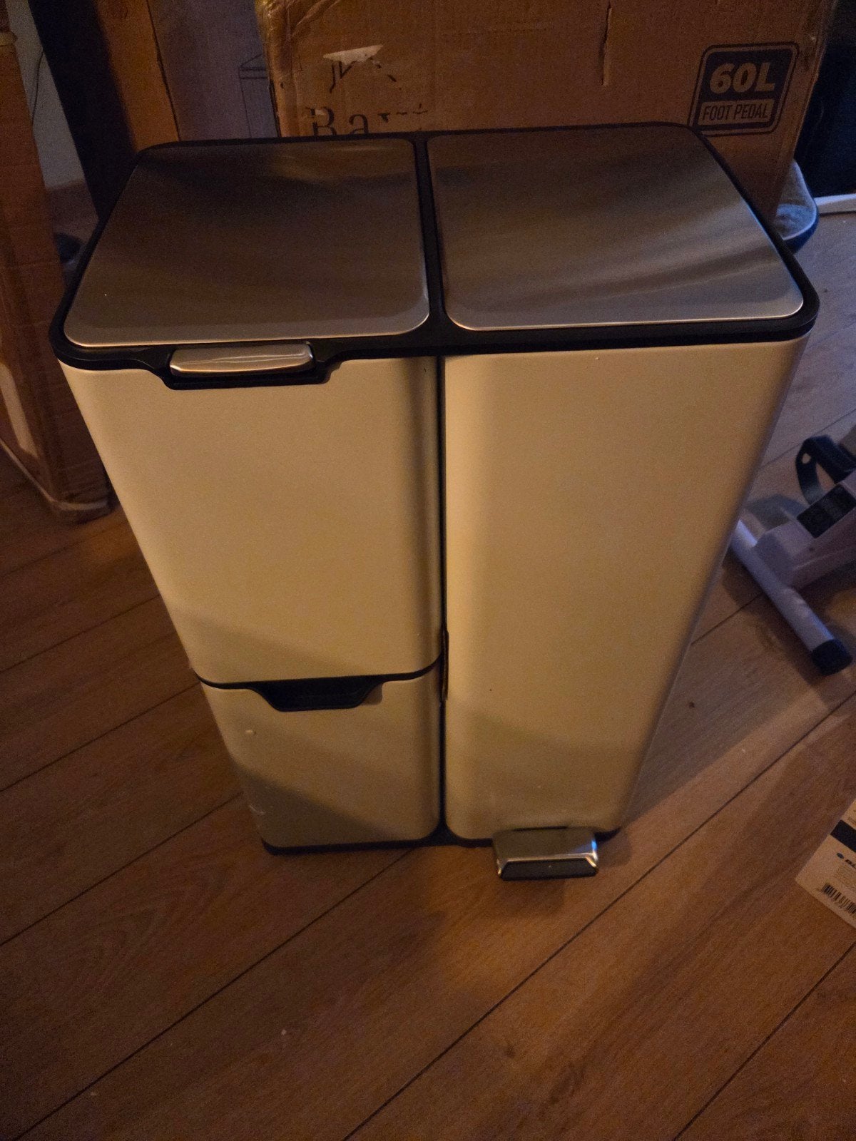 Bavt P80C3W 60L Afvalscheider met Pedaal - Nieuw in Doos, Huis en Inrichting, Woonaccessoires | Prullenbakken, Ophalen