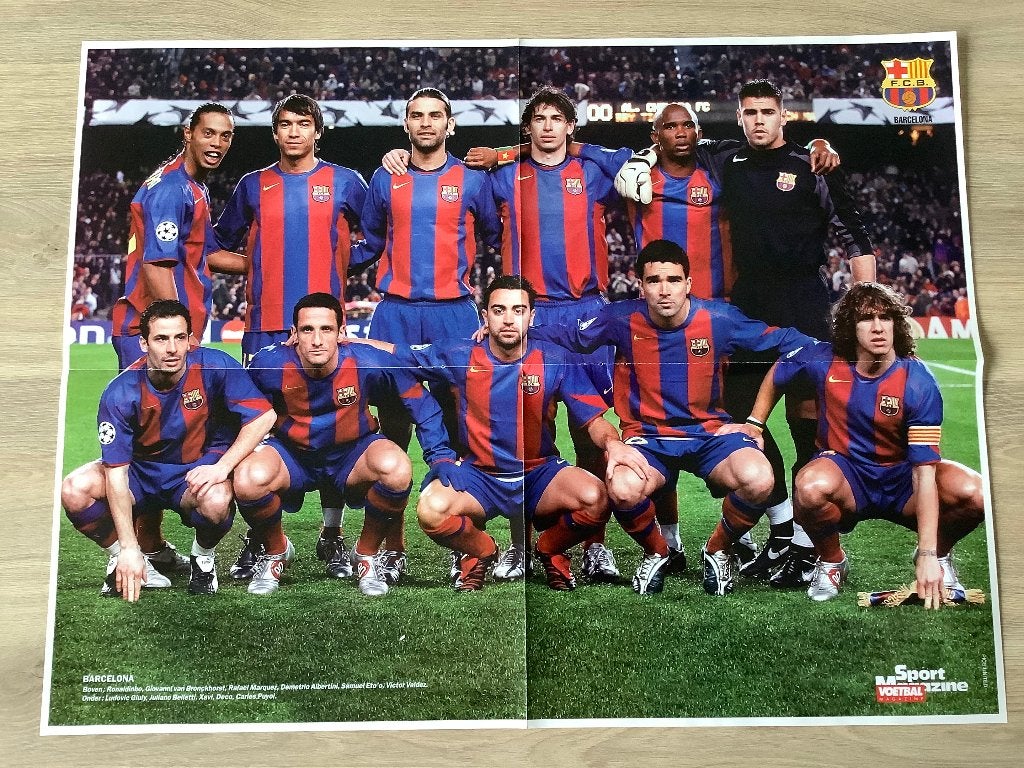 Grote poster FC Barcelona, Ophalen of Verzenden, Zo goed als nieuw, Buitenlandse clubs, Poster, Plaatje of Sticker