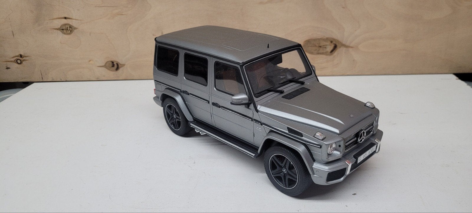 GT Spirit Mercedes G65 Designio Silver, Ophalen of Verzenden, Zo goed als nieuw, Auto, Overige merken