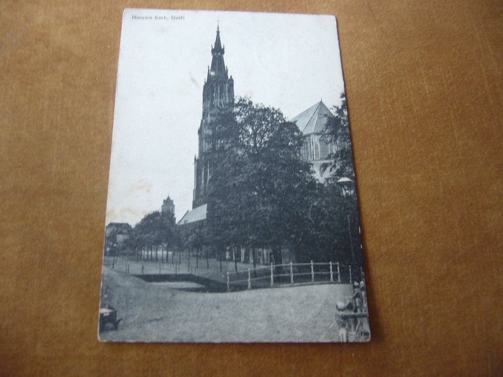 DELFT  =  NIEUWE KERK  BRIEFKAART  1920, Ophalen of Verzenden, Voor 1920, Gelopen, Zuid-Holland