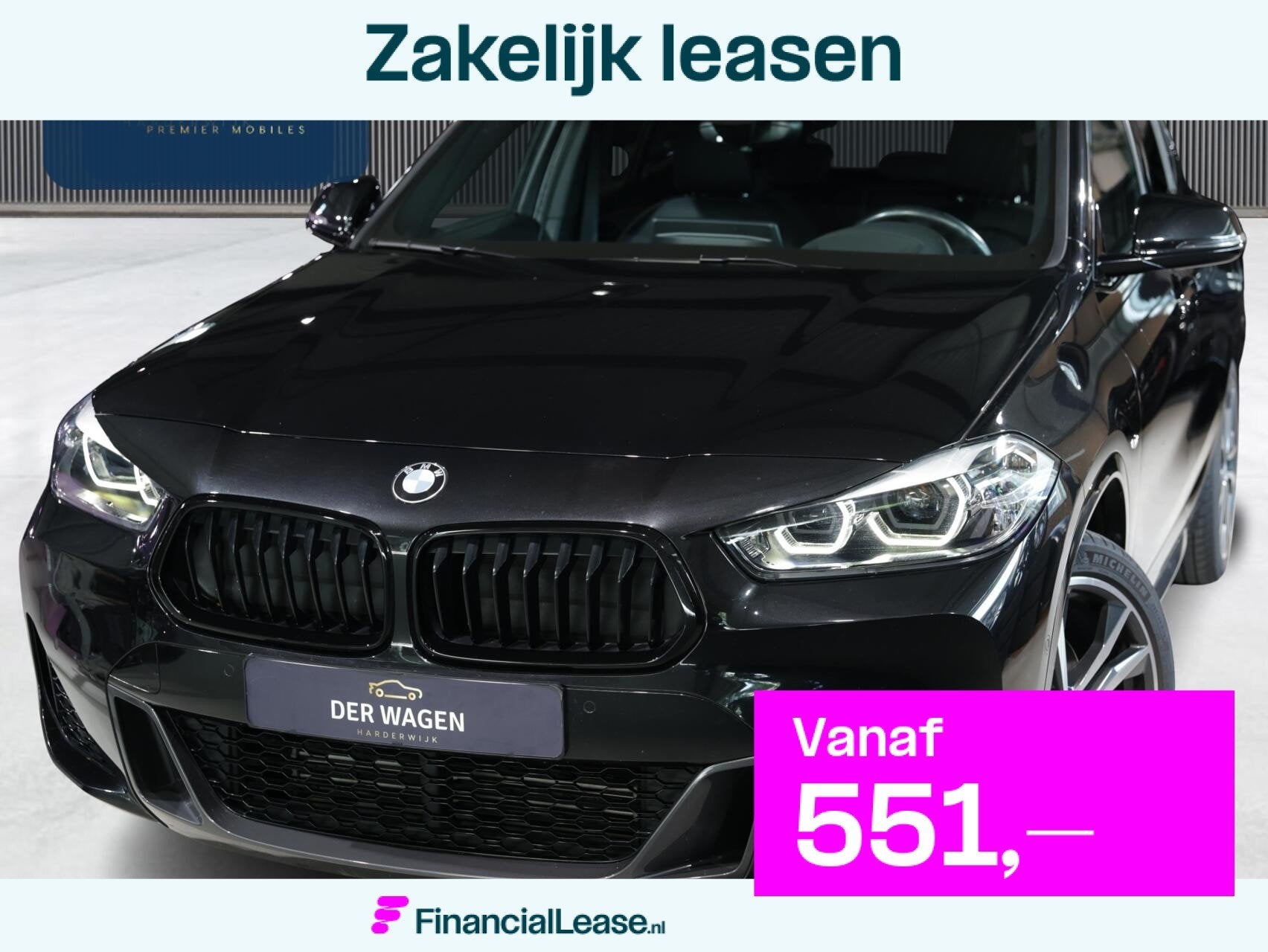 BMW X2 20i sDrive M SPORT / ACC / HIFI / HEADUP / CARPLAY /, X2, 4 cilinders, Met garantie (alle), Zwart