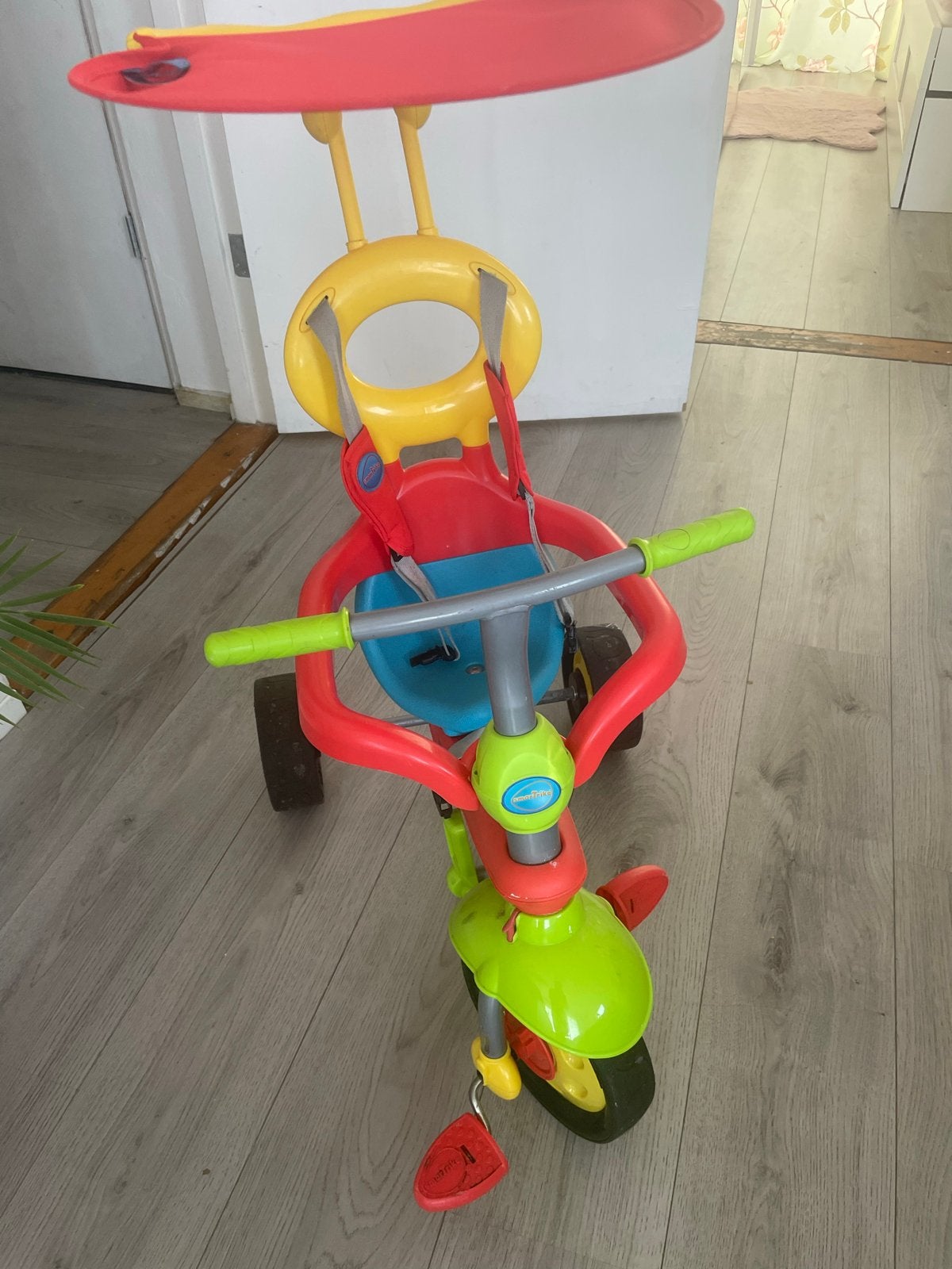 Smart Trike driewieler met duwstang en zonnescherm, Ophalen of Verzenden, Gebruikt, Overige typen