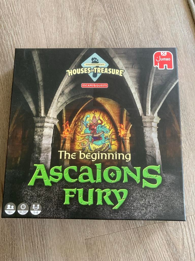 Houses of Treasure: Ascalons Fury - Escape & Quests, Drie of vier spelers, Ophalen of Verzenden, Zo goed als nieuw
