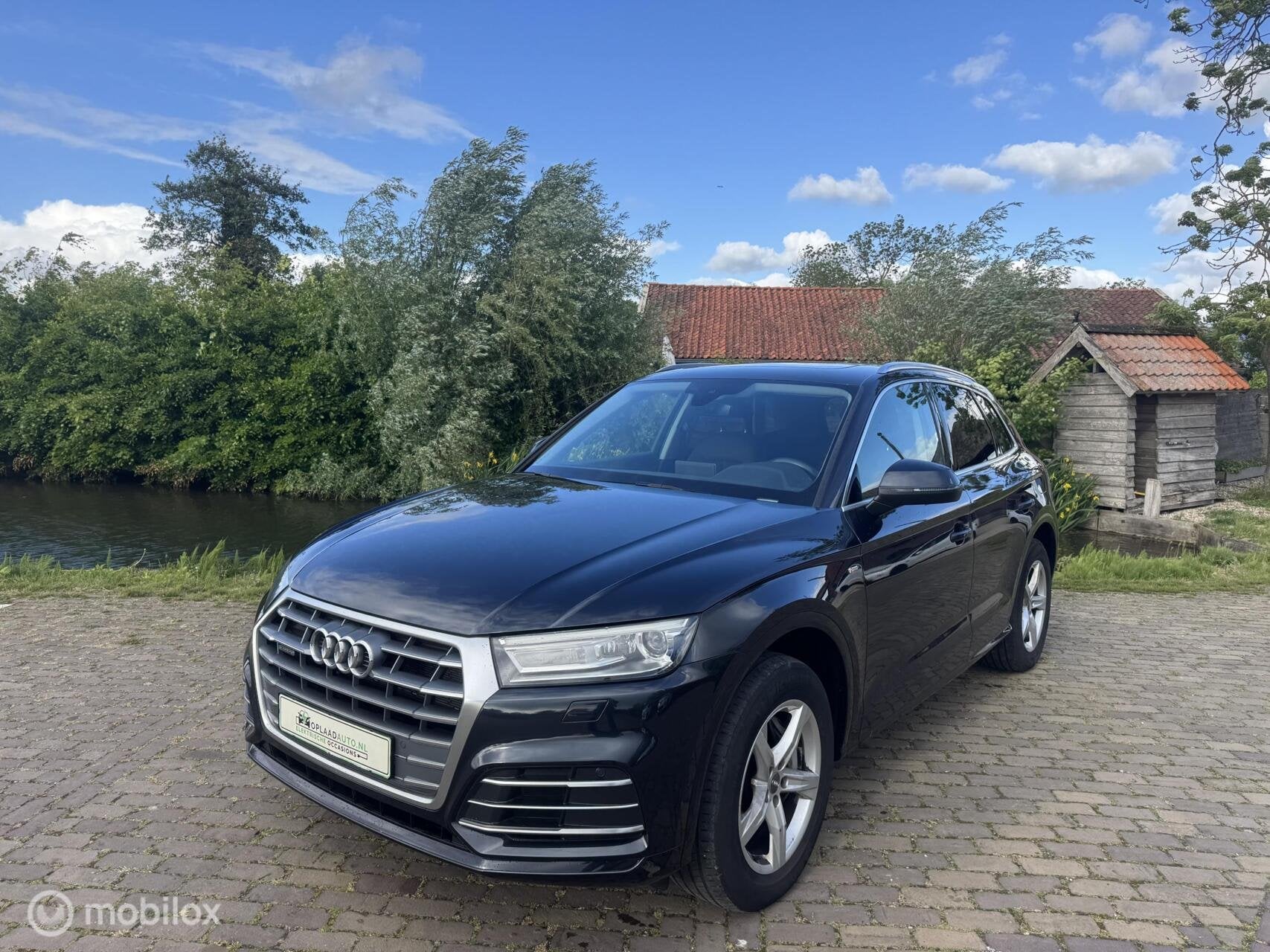 Audi Q5 50 TFSI e quattro | Pano | Camera | +Winter set, Auto's, Audi, Automaat, Gebruikt, 4 cilinders, Blauw