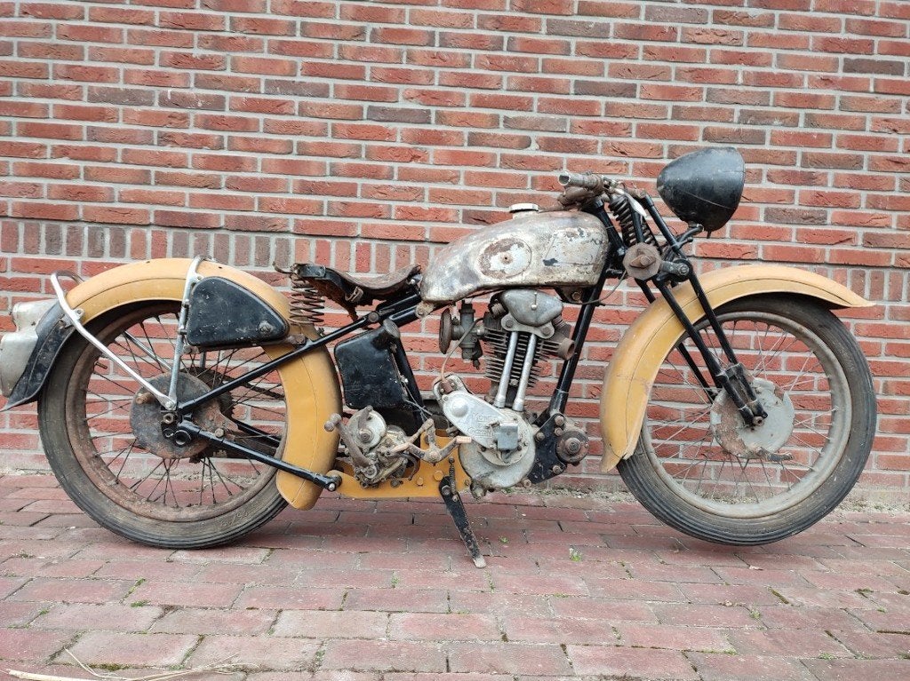 Monet Goyon 350cc kopklepper 1938, Gebruikt, Toermotor, 11 kW of minder, Handgeschakeld