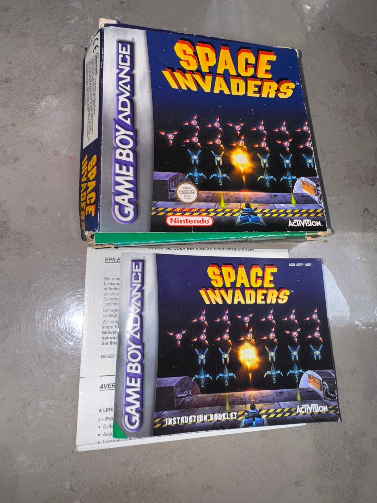 Gameboy Advance SP + 3 games Star Wars Pacman Space Invaders, Gebruikt, 1 speler, Ophalen of Verzenden, A