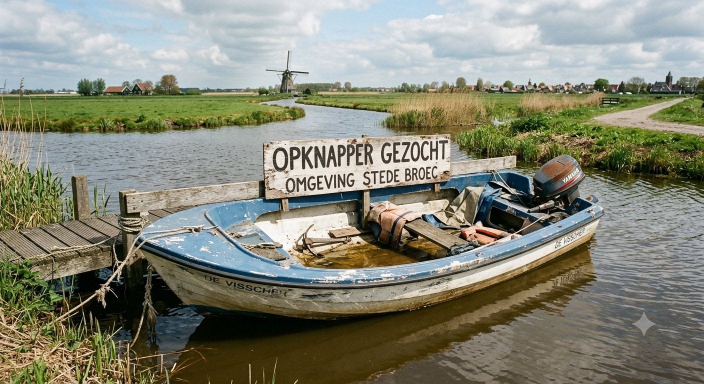 Opknap bootje gezocht (Sted Broec), Ophalen, Gebruikt, Motorboot