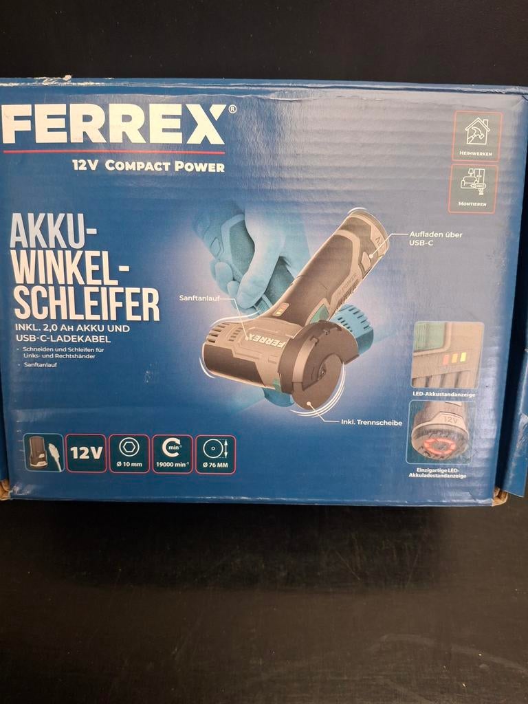 Ferrex Slijptol - Accu haakse slijper, Info@ferrex.info, Albrecht-Tietz-Straße 5, 44866 Bochum, Germany, Overige typen, Ferrex