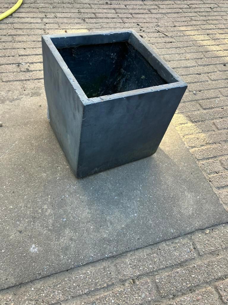 Antraciet plantenbak, Tuin en Terras, Ophalen, Zo goed als nieuw, Kunststof