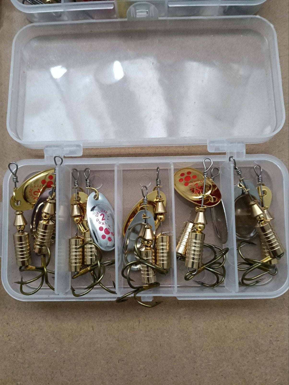 10 Stuks Spinners Zilver/Goud 3g voor Roofvissen, Verzenden, Nieuw, Overige typen