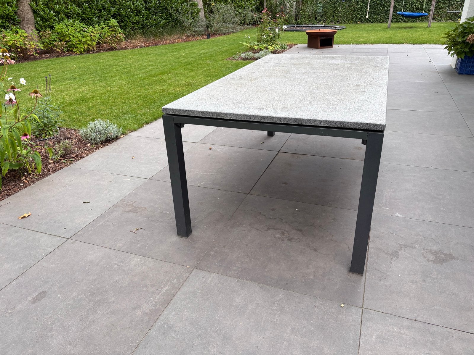 Bellagio Torino tuintafel 180x100x75 cm, Tuin en Terras, Ophalen, Gebruikt, Rechthoekig, Metaal