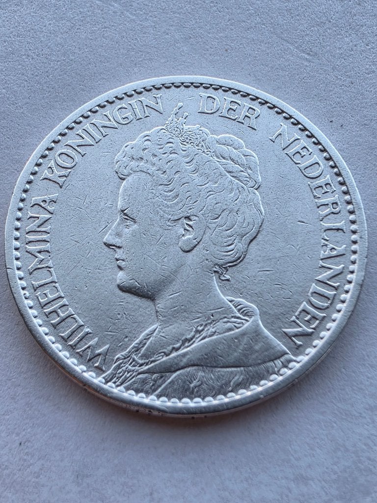 1 GULDEN 1915, 1 gulden, Zilver, Ophalen of Verzenden, Koningin Wilhelmina
