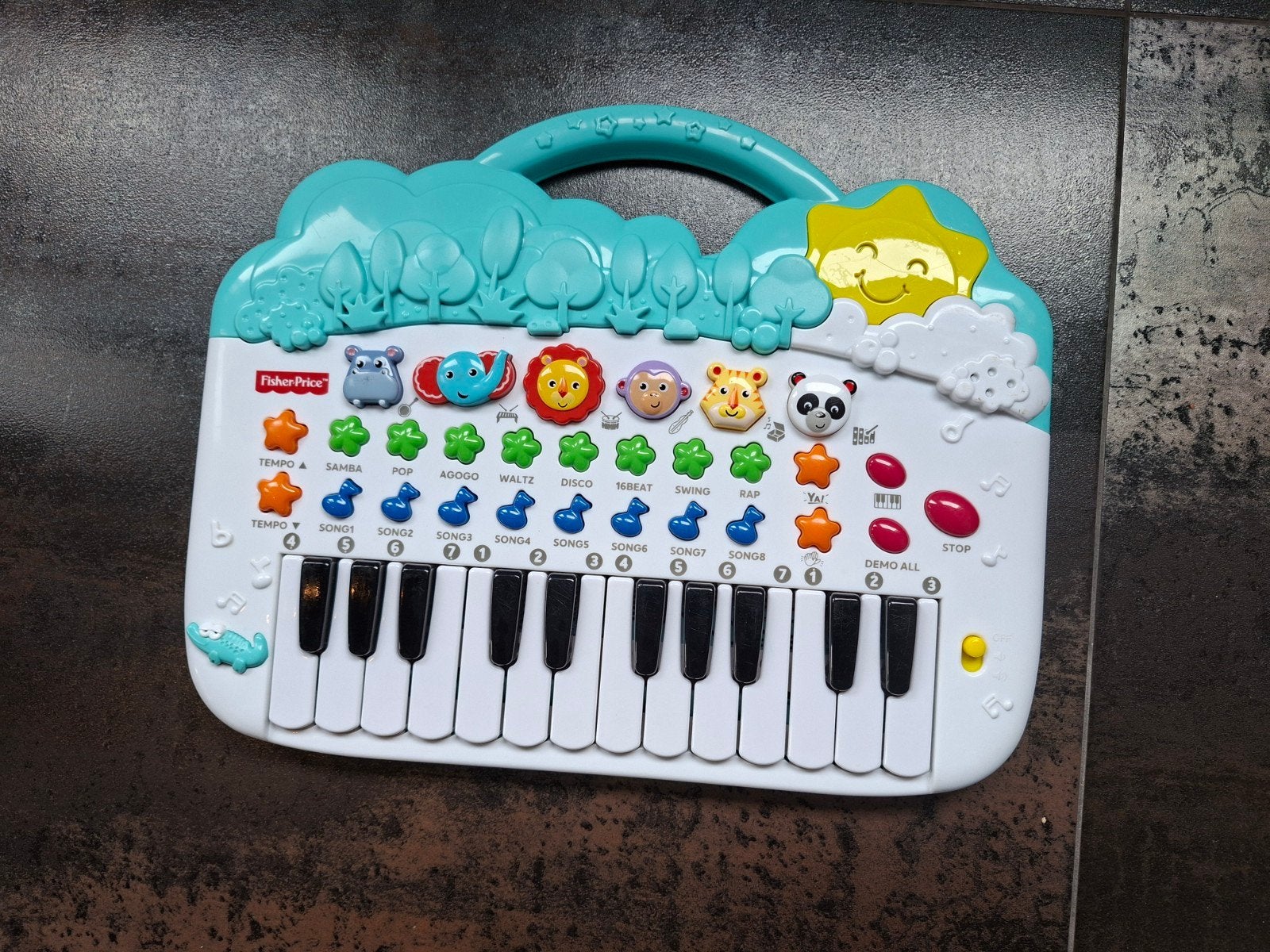 Fisher-Price Dierenpiano met geluid, Ophalen, Gebruikt, Met geluid