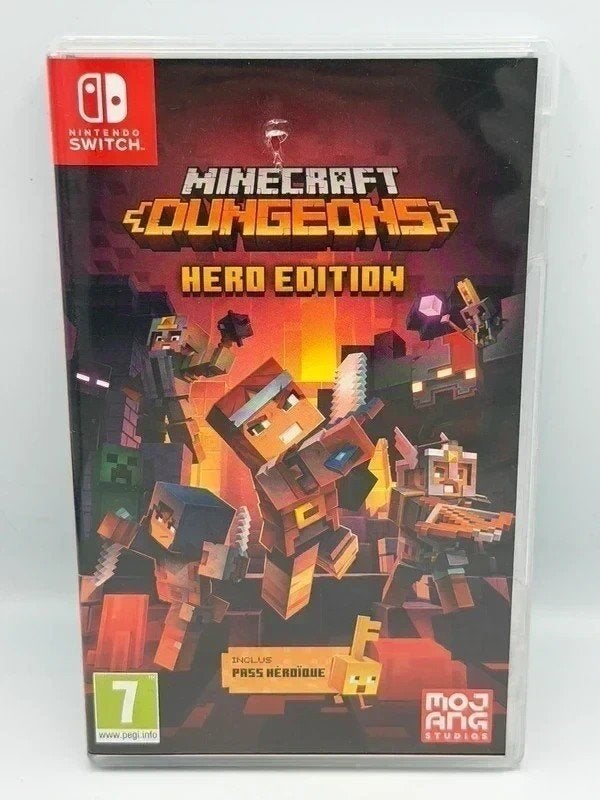 Minecraft Dungeons Hero Edition Nintendo Switch PAL, Nintendo, 1 speler, Ophalen of Verzenden, Zo goed als nieuw