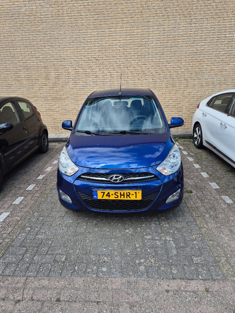 Hyundai i10 1.1 I 5DR 2011 Blauw, Auto's, Hyundai, Euro 5, 4 cilinders, Origineel Nederlands, Handgeschakeld