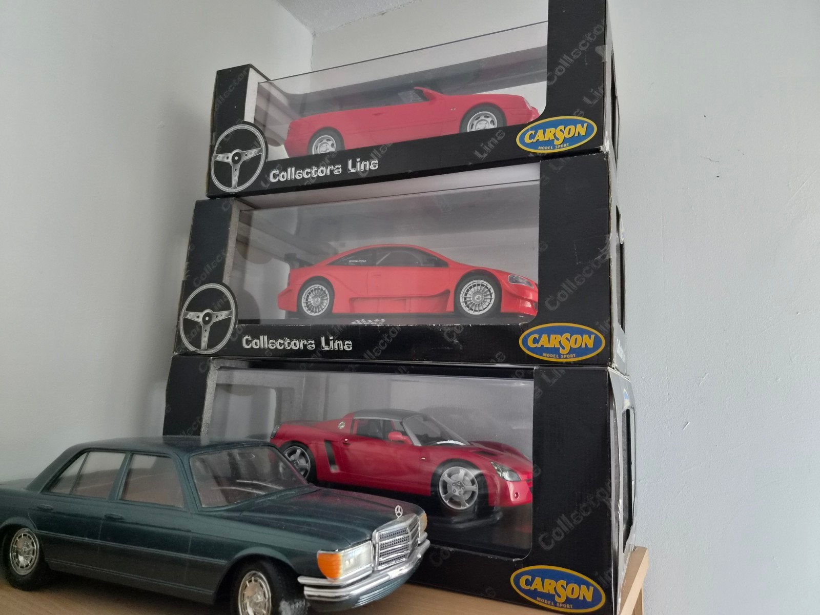 Opel /mercedes modelauto.s 1/12