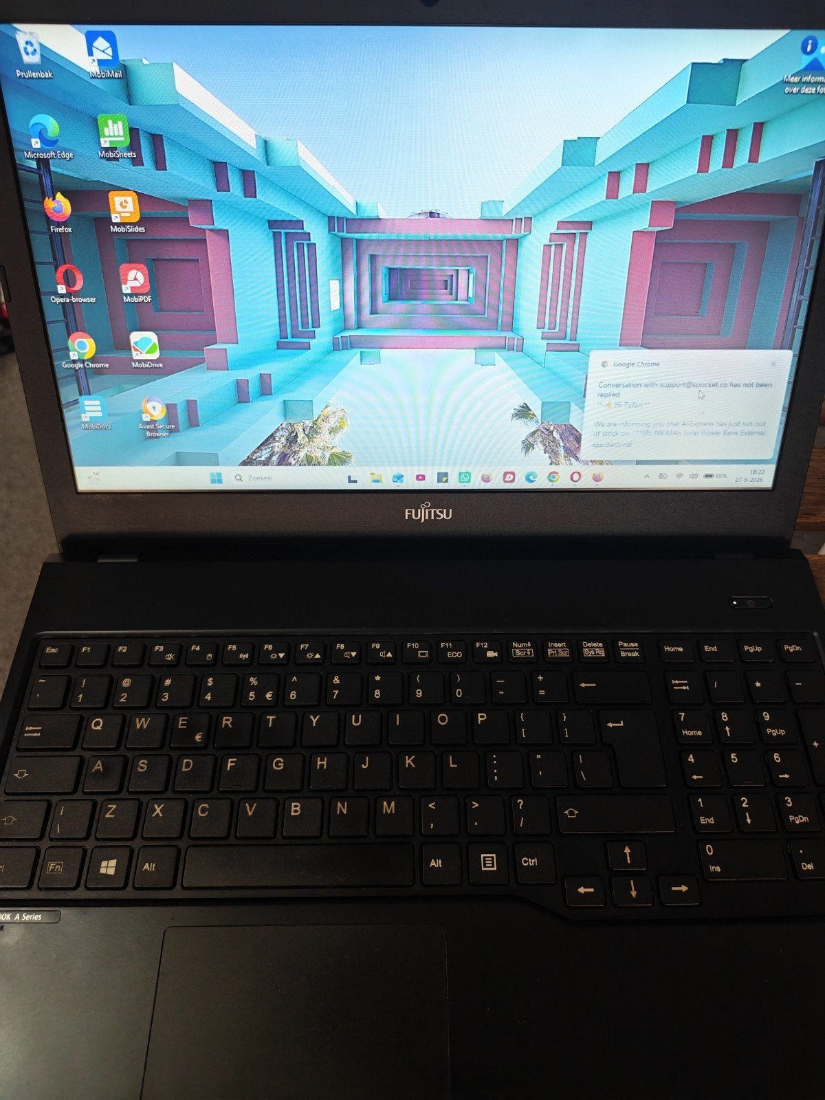 Fujitsu Laptop 16gb, Ophalen of Verzenden