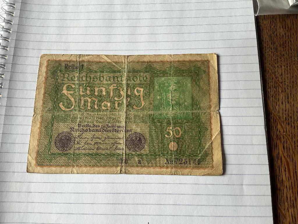 Duits bankbiljet, Ophalen of Verzenden, Duitsland, Los biljet