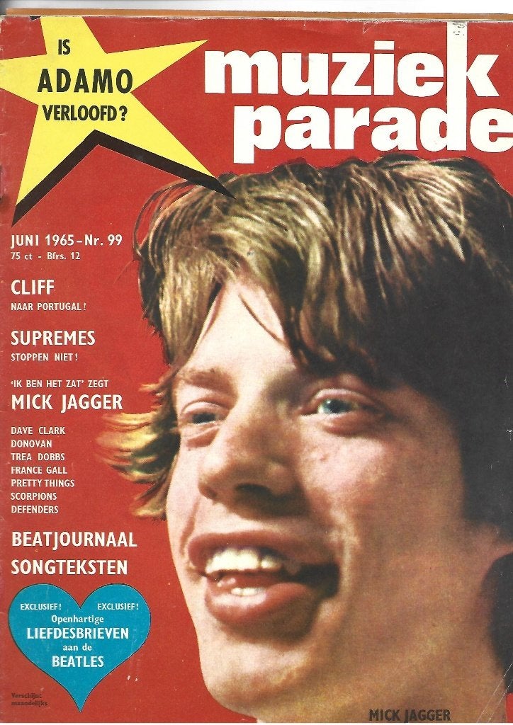 MUZIEK PARADE MAGAZINE JUNI 1965 BEATLES- SUPREMES, Boeken, Ophalen of Verzenden, Gelezen, Muziek, Film of Tv