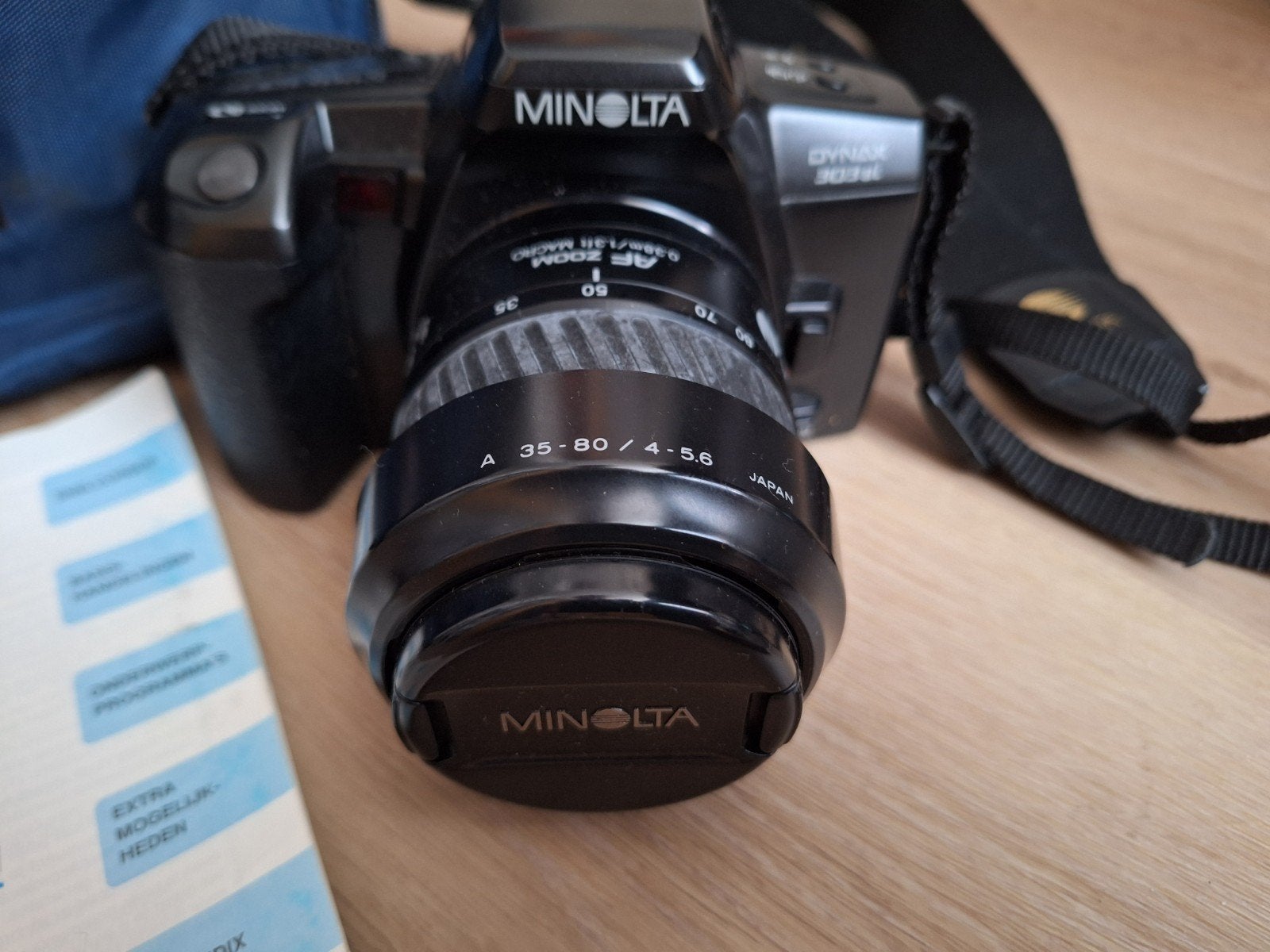 Minolta Dynax 303si Spiegelreflexcamera, Audio, Tv en Foto, Fotocamera's Analoog, Ophalen of Verzenden, Gebruikt, Spiegelreflex