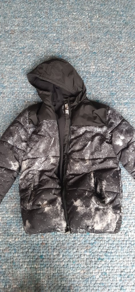Zwarte winterjas mt 170/176, Ophalen of Verzenden, Zo goed als nieuw, Salty Dog, Jongen
