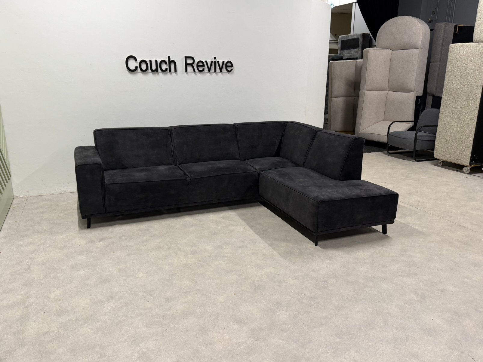 Velvet Hoekbank 270-205 | Refurbished Gratis levering, Huis en Inrichting, Info@couchrevive.nl, -, Couch Revive, Ophalen of Verzenden