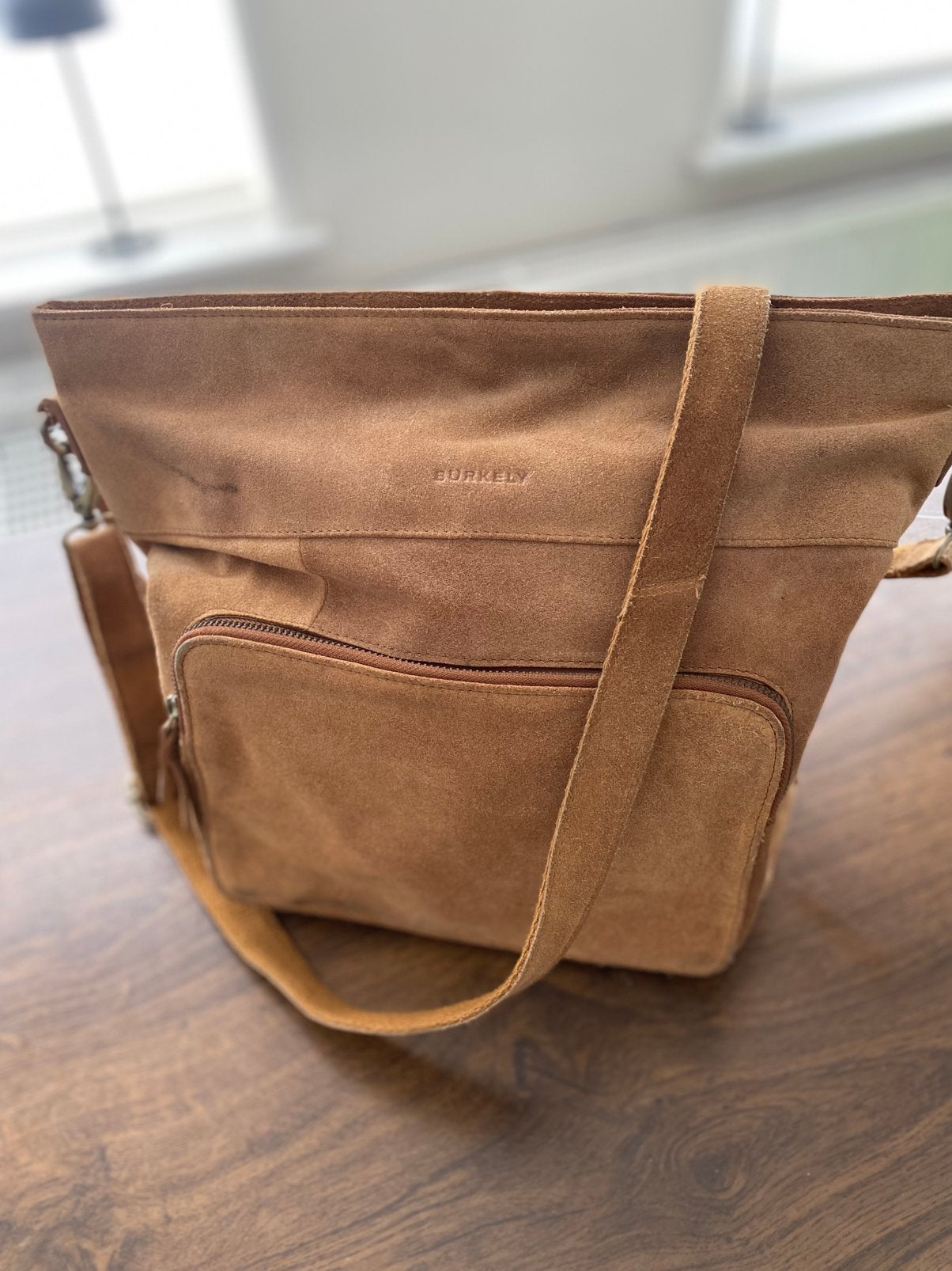 Burkely tas camel, Ophalen of Verzenden, Zo goed als nieuw, Bruin, Handtas