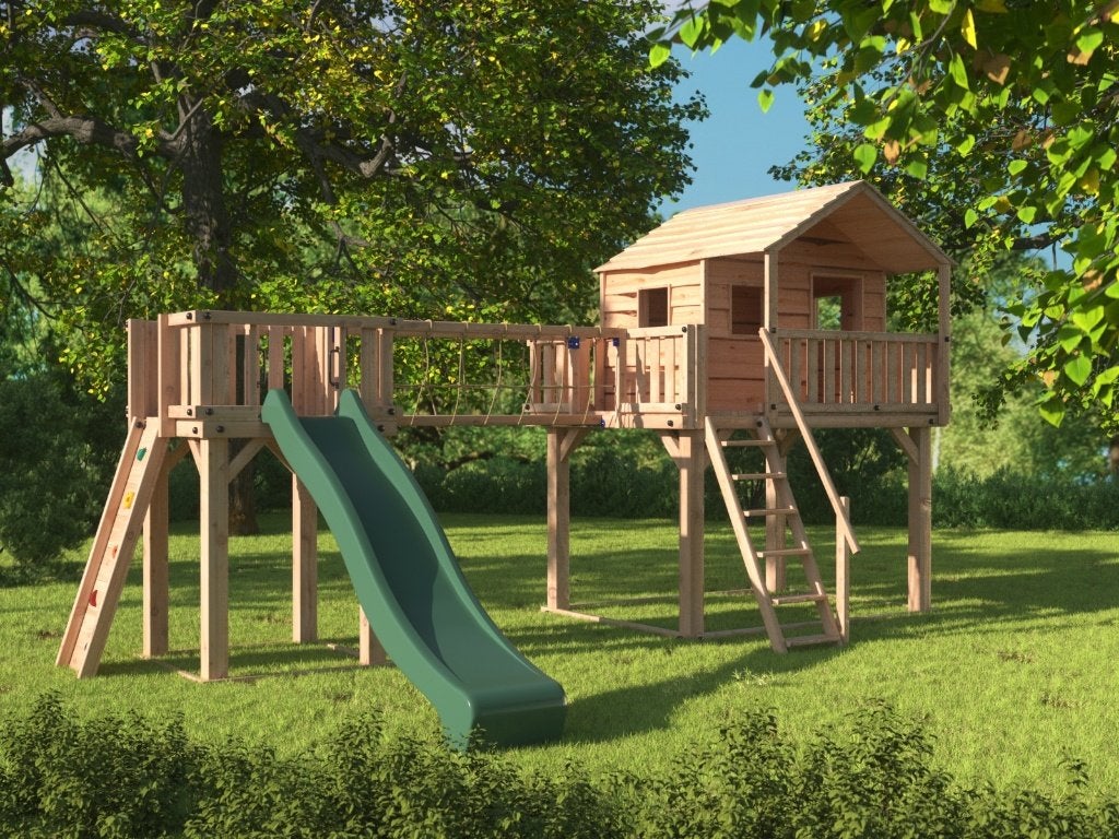 BOOMHUT PALEIS speeltoren speelhuis klimtoren speeltoestel, Ophalen, Nieuw, Schommel, Aanbouwonderdeel
