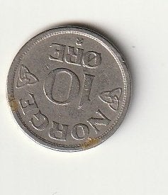 Noorwegen 10 Ore 1956, Verzenden, Overige landen, Losse munt