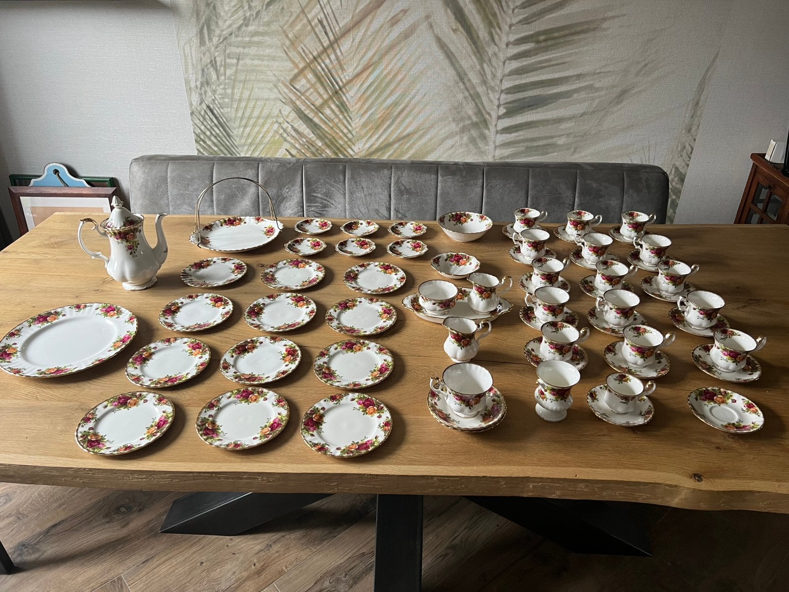 Royal Albert Country roses 64 items, Antiek en Kunst, Ophalen of Verzenden
