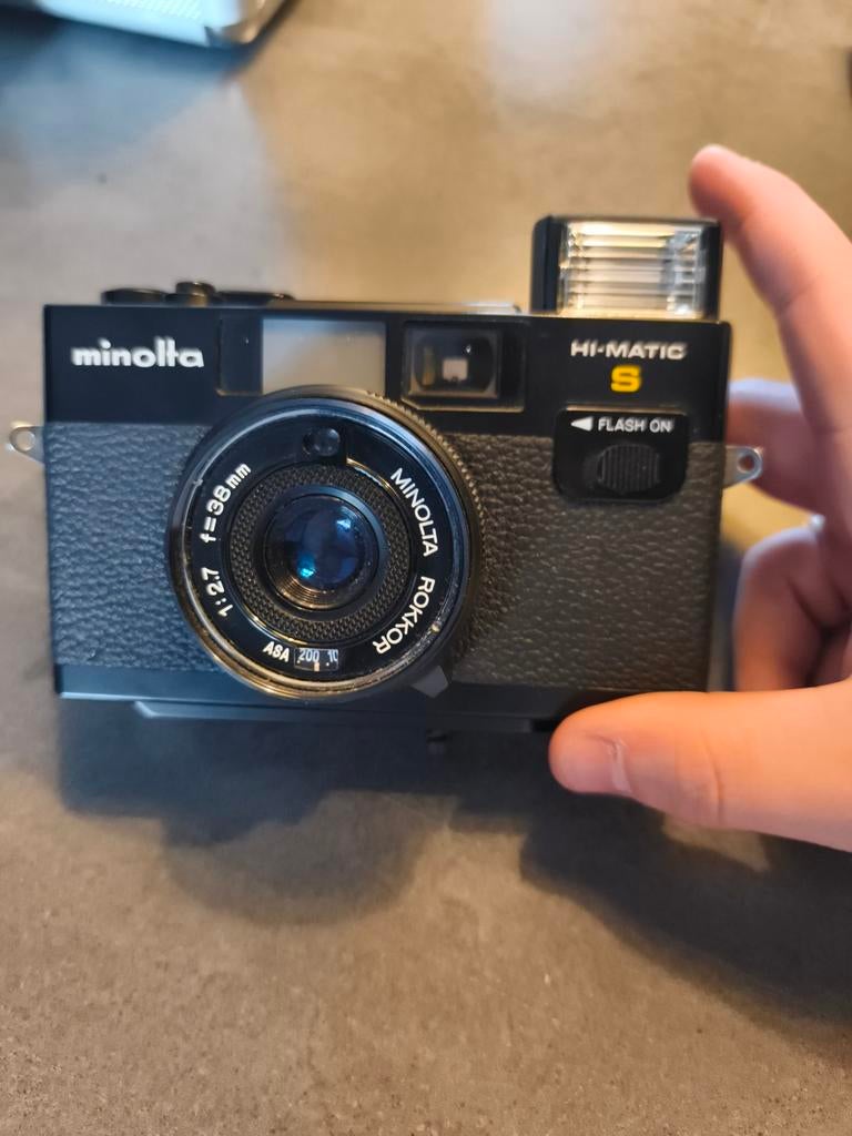 Minolta Hi-Matic S Compact Camera - Vintage Analoog, Audio, Tv en Foto, Fotocamera's Analoog, Ophalen of Verzenden, Gebruikt, Compact