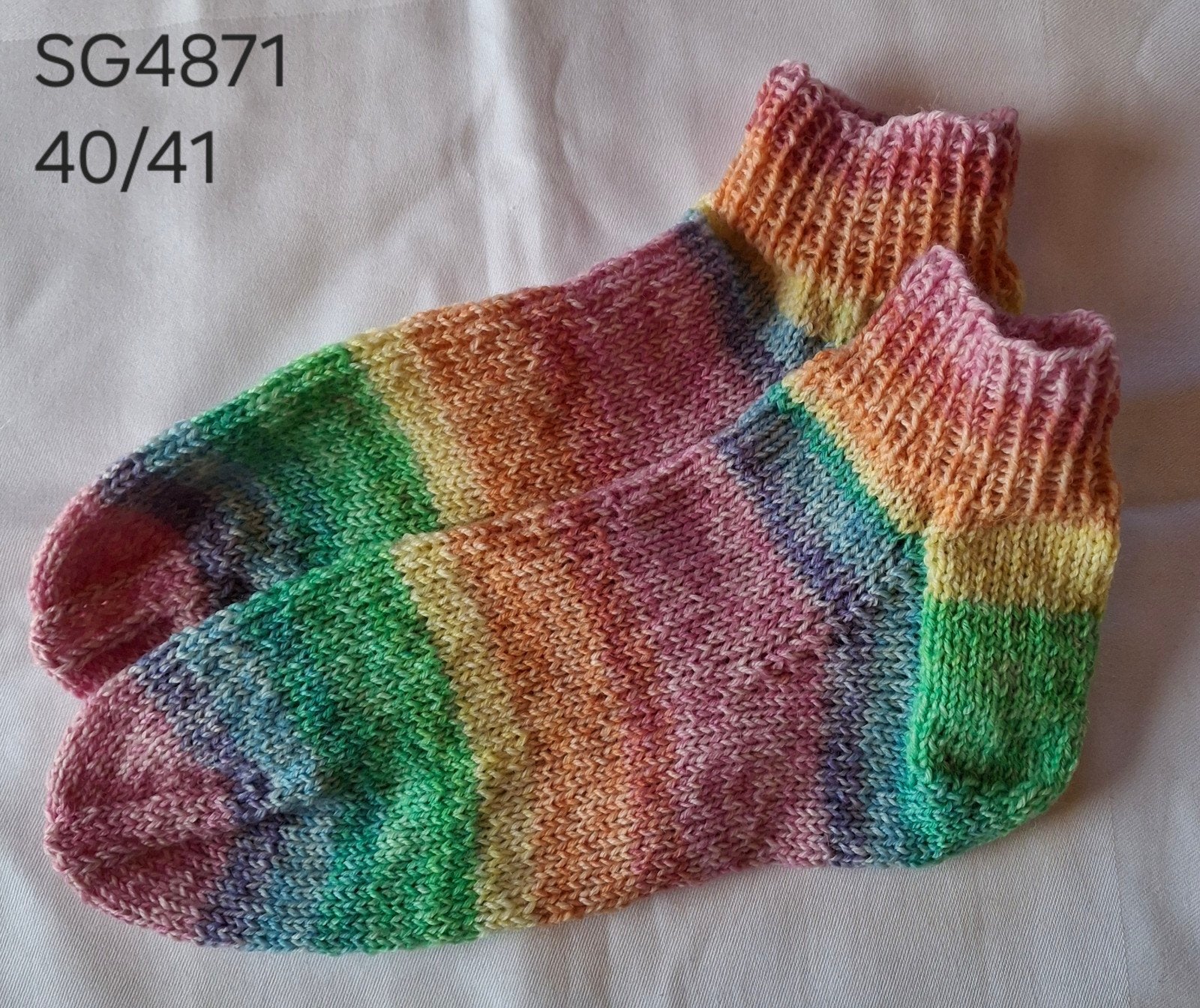 Handgebreide sokken maat 40/41, Kleding | Dames, Sokken en Kniesokken, Overige kleuren, Verzenden, Nieuw