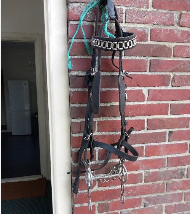 Te koop 4 (diverse) menhoofdstellen + bitten (Paard), Ophalen, Bruin, Full, Hoofdstel