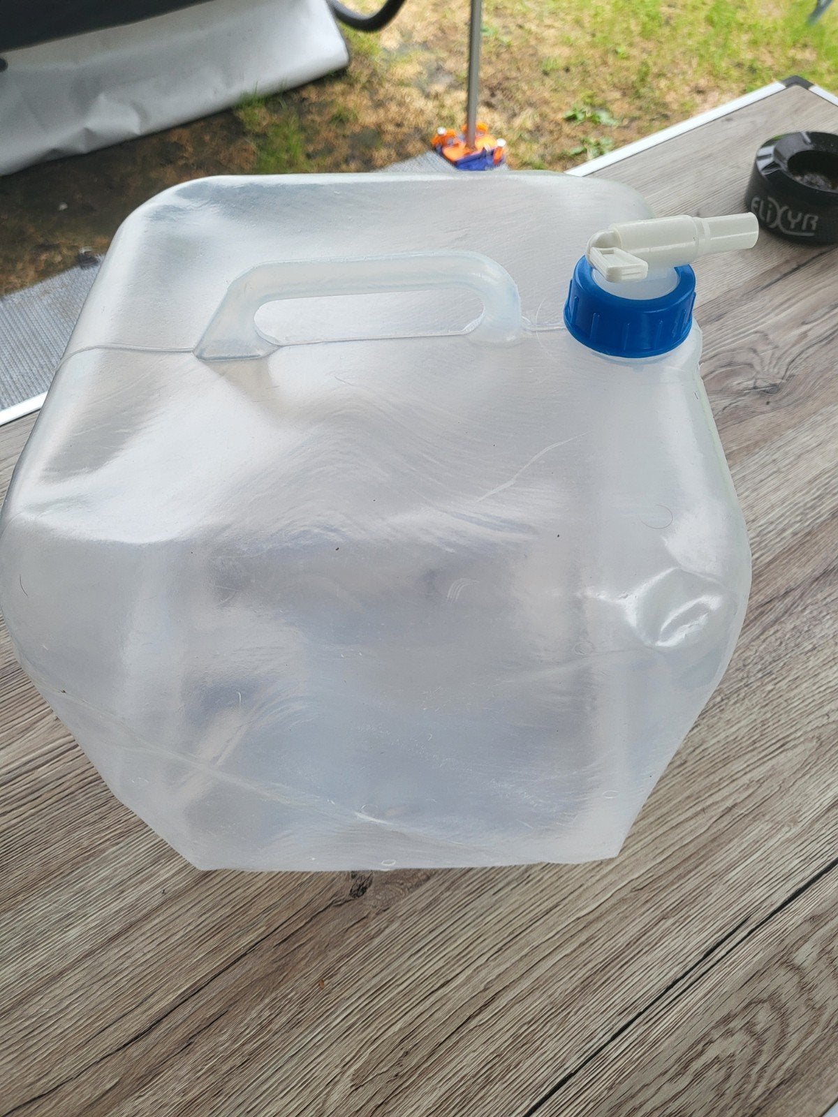 Opvouwbare waterzak met kraan - Ideaal voor camping, Ophalen of Verzenden, Zo goed als nieuw