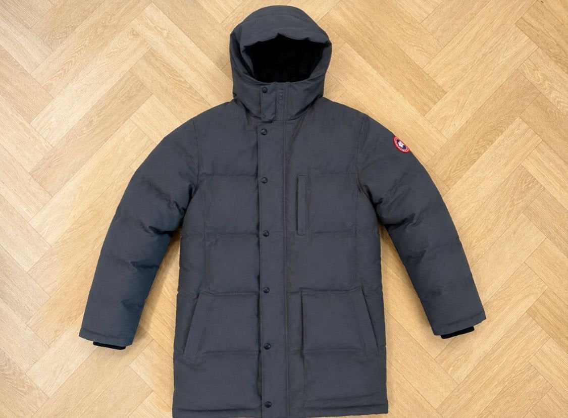 Canada Goose MacMillan Heren Maat L donkergrijs– Topstaat, Ophalen, Zo goed als nieuw, Maat 52/54 (L), Grijs