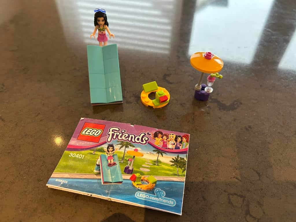 Lego friends 30401 chillen aan het zwembad, Lego, Friends, Ophalen of Verzenden, Zo goed als nieuw