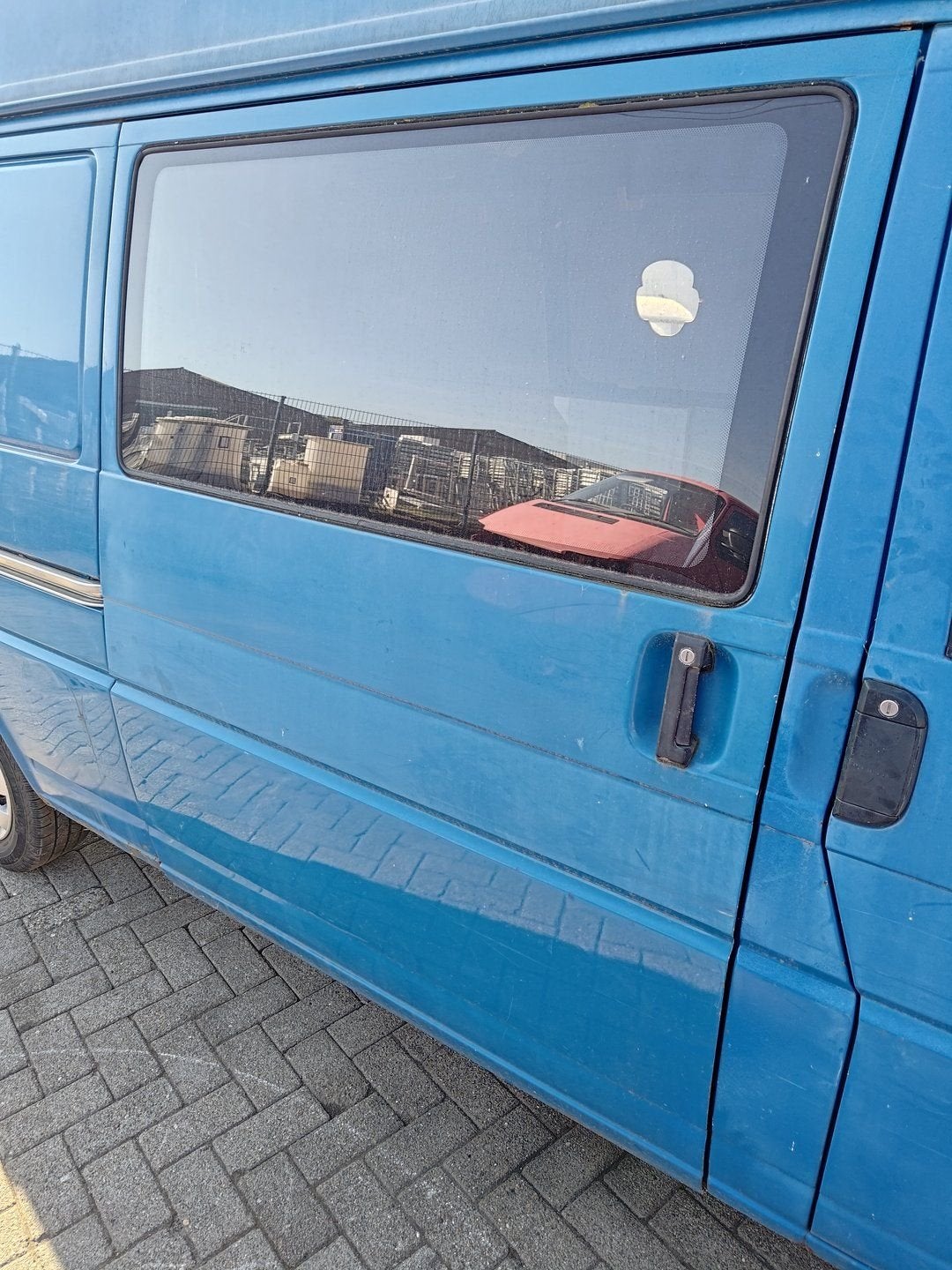 Schuifdeur transporter t4 Blauw L239, Gebruikt, -, -, Ophalen of Verzenden
