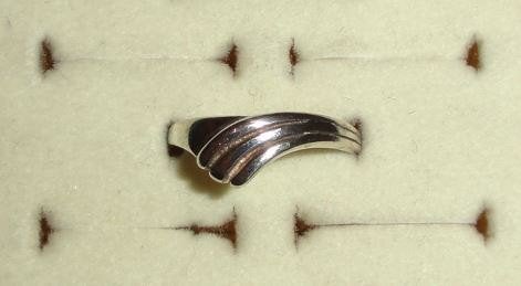 Ring zilver 925 waves, Nieuw, Ophalen of Verzenden, 17 tot 18, Dame
