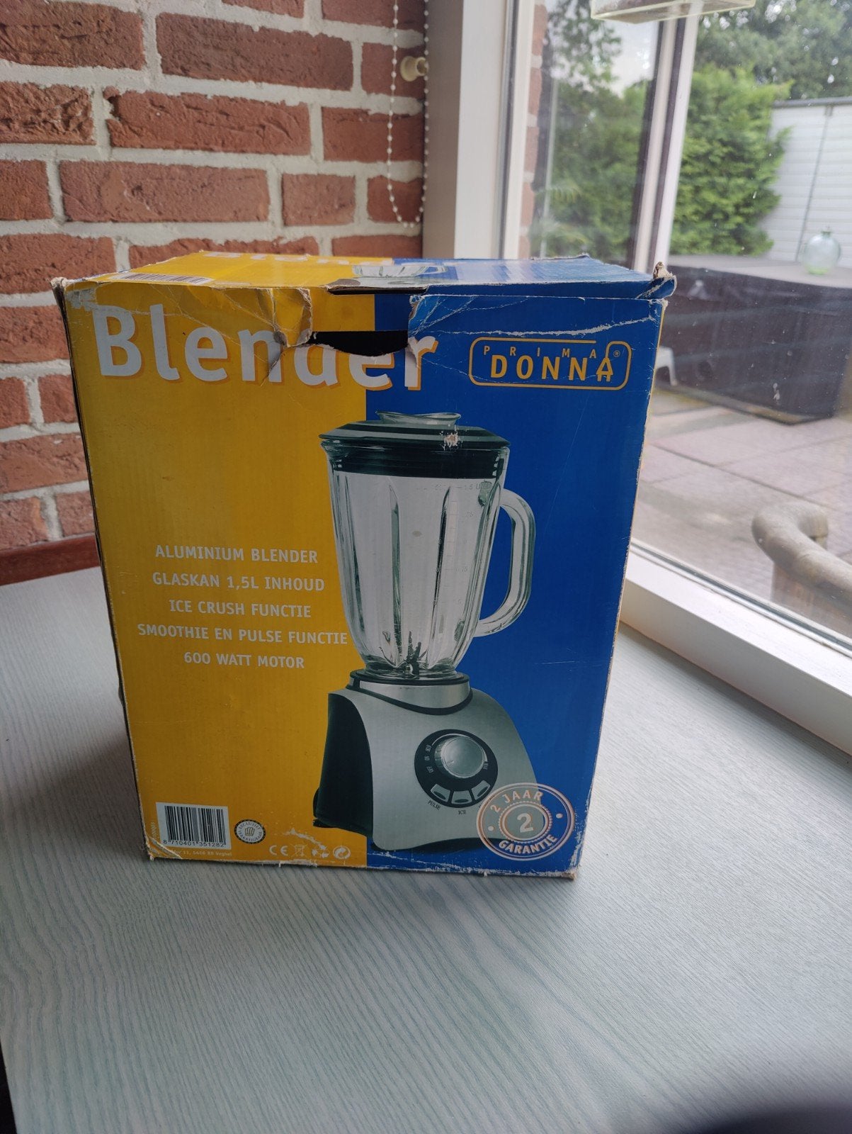 Prima Donna Blender met Glaskan - 600 Watt Motor, Witgoed en Apparatuur, Ophalen, Nieuw, Blender