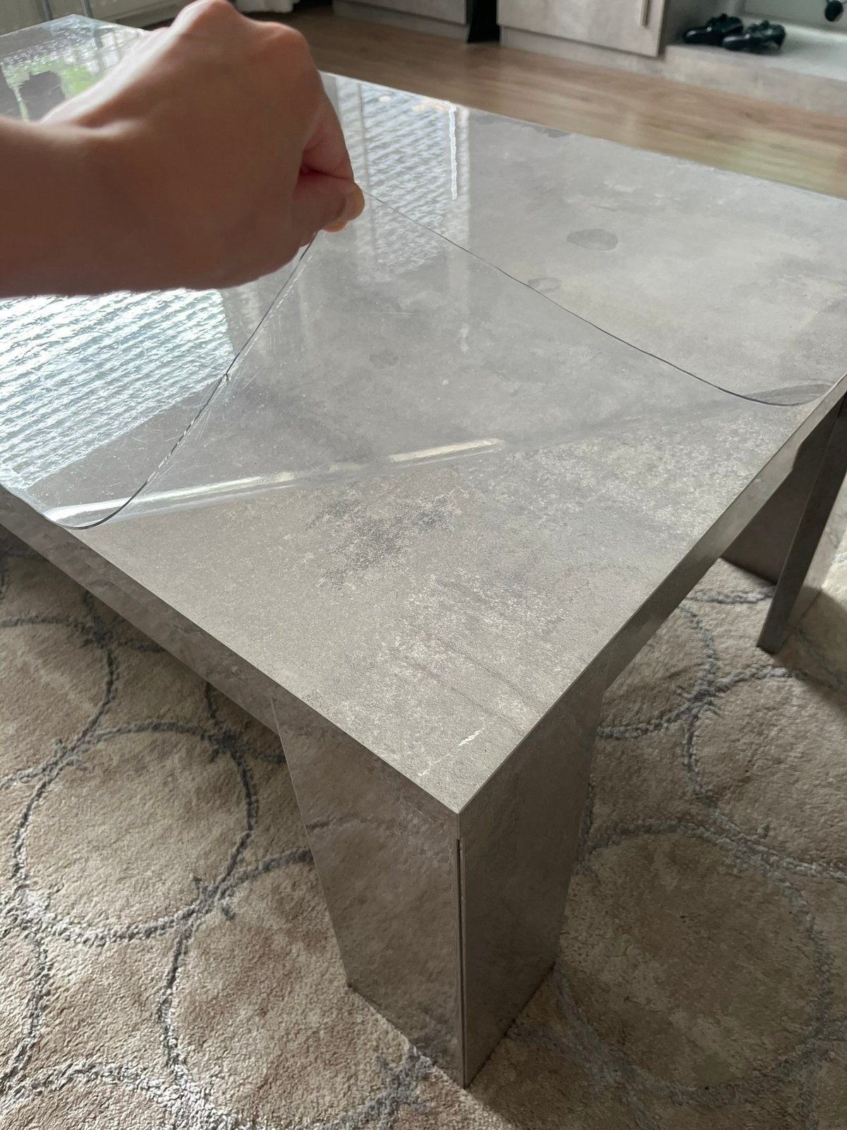 Salontafel betonlook grijs, Huis en Inrichting, Tafels | Salontafels, Ophalen, Nieuw, Rechthoekig, 50 tot 100 cm