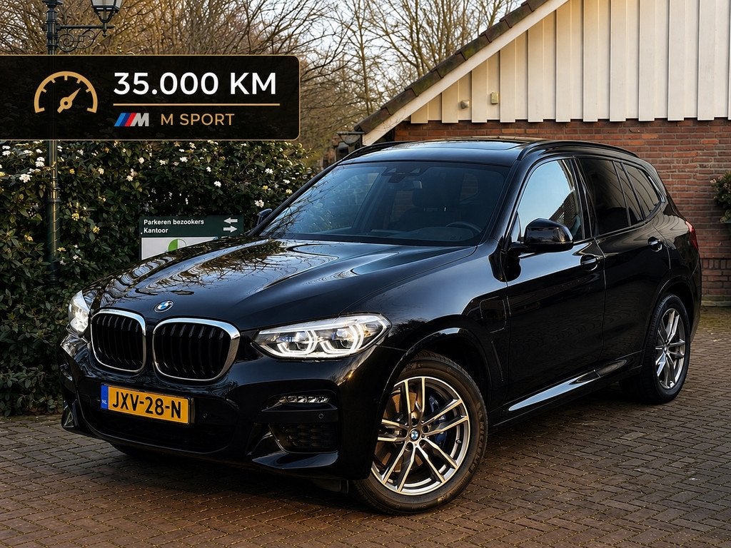BMW X3 Xdrive30e M-SPORT Individual Shadow Line |35.750 km|B, Automaat, Gebruikt, 2000 kg, Zwart