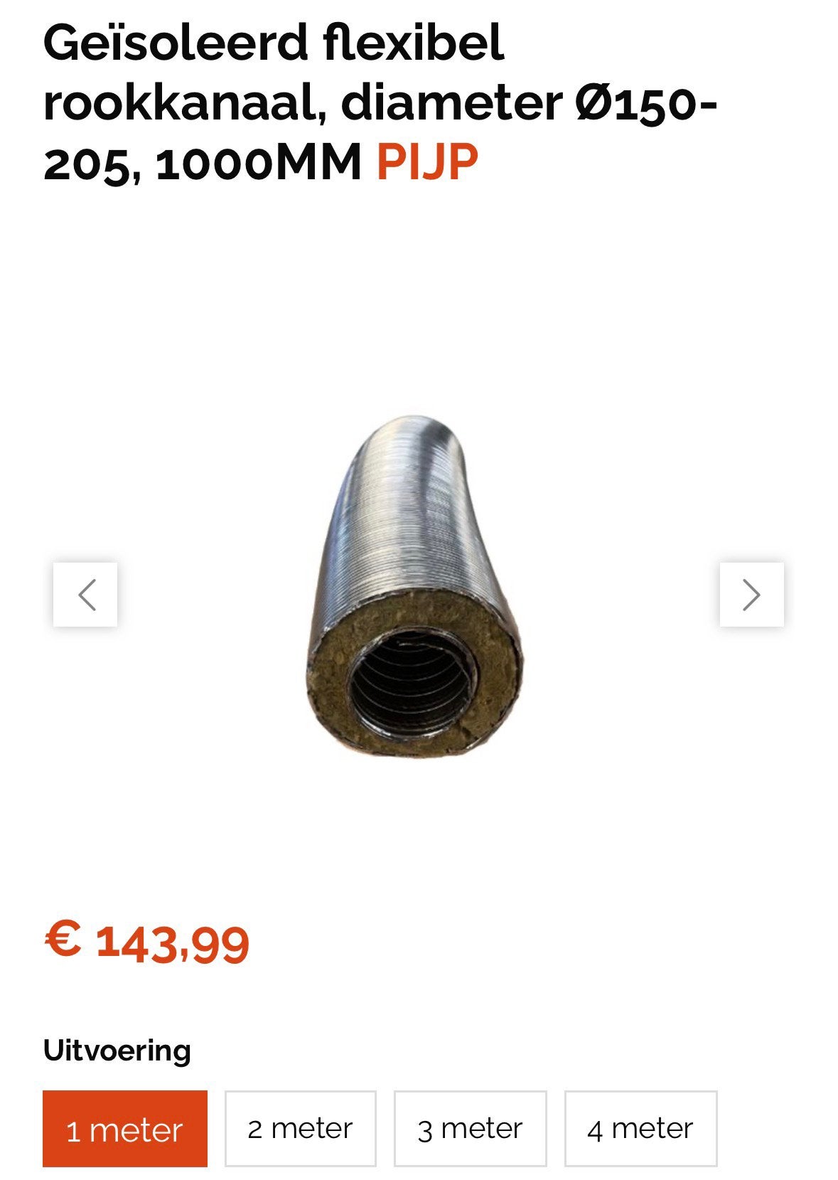 Dubbelwandige flexibele kachelpijp, Ophalen, Overige typen, Nieuw, Rvs