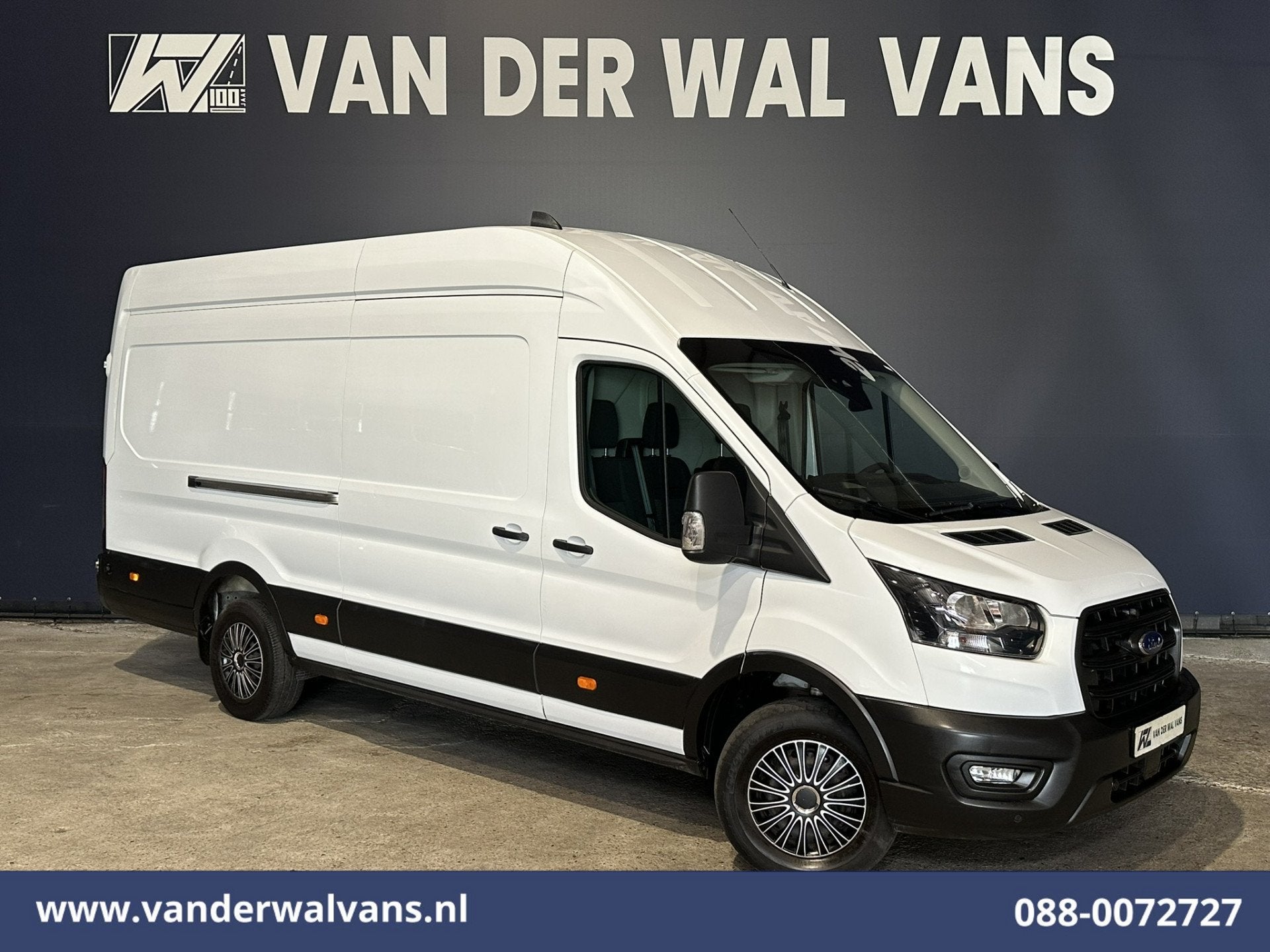 Ford Transit 2.0 TDCI 131pk L4H3 Euro6 Airco | Camera | Crui, Stof, 4 cilinders, Wit, Bedrijf