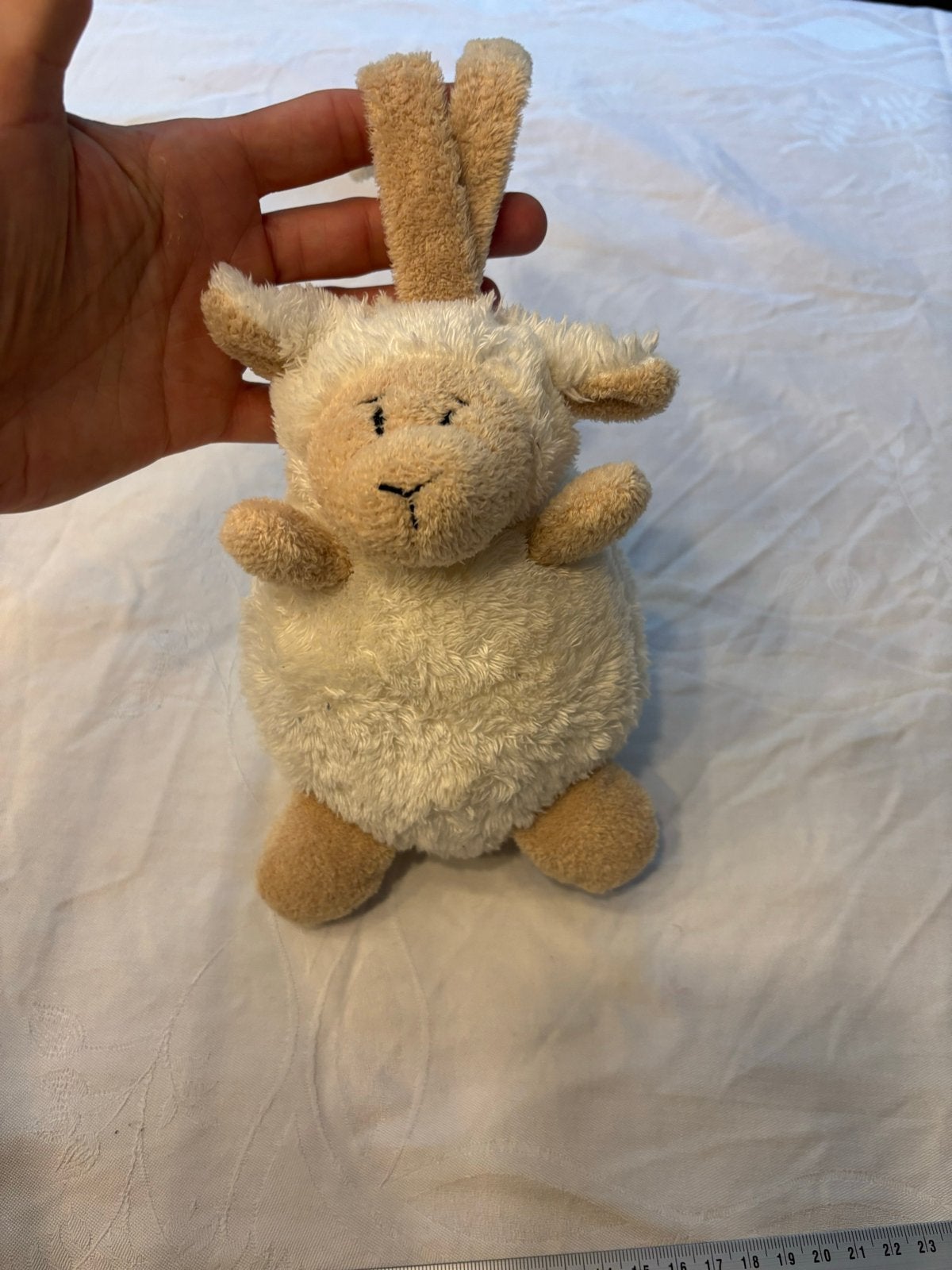 Happy Horse Lammetje zittend schaap lammy Knuffel!, Ophalen of Verzenden, Middelgroot (20 tot 80 cm), Beige, Overige typen