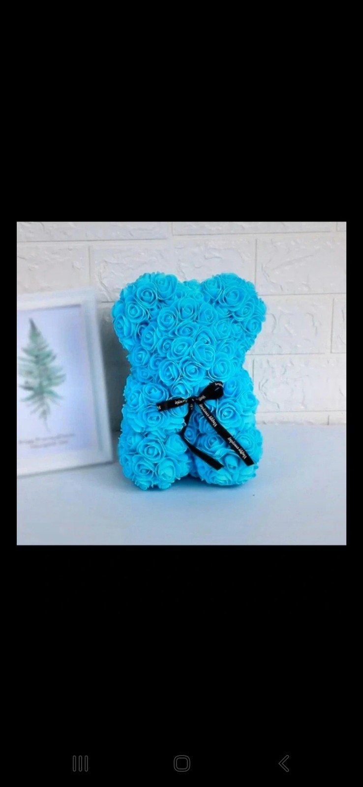 Nieuwe Rozenbeer - Blauw (25 cm), Ophalen, Nieuw, Feestartikel, Verjaardag
