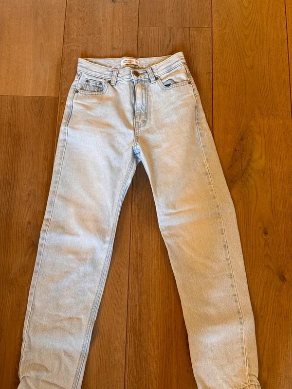 High waisted blauwe denim jeans XXS Pull&Bear, Kleding | Dames, Spijkerbroeken en Jeans, Ophalen of Verzenden, Zo goed als nieuw