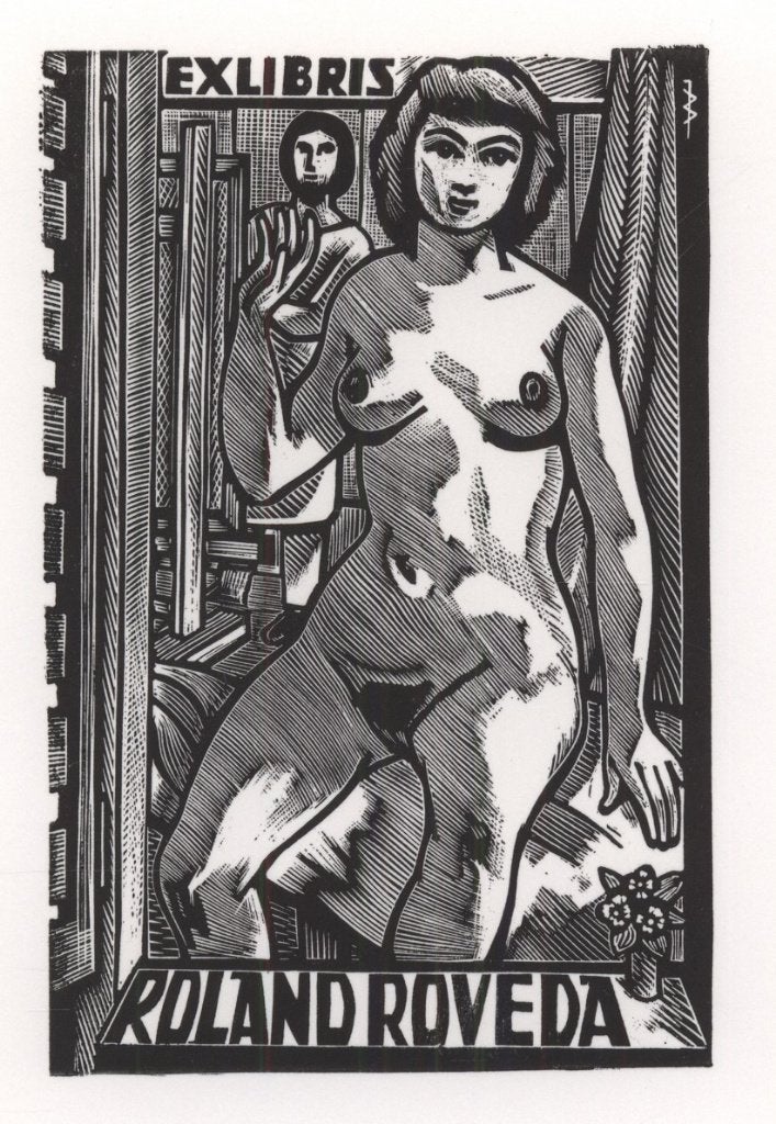 0550 Ex Libris Nederland : Jan Battermann, 1975, Verzenden, Ex libris