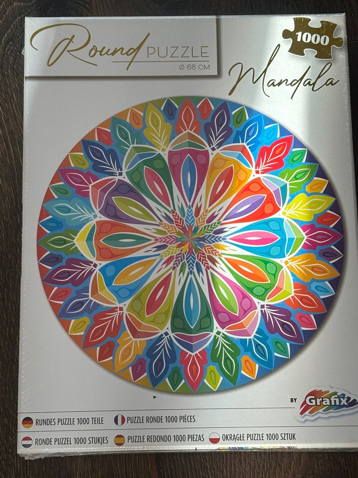Nieuwe ronde puzzels 1000 stukjes - Mandala, World, Tropics,, Ophalen, 500 t/m 1500 stukjes, Nieuw, Legpuzzel