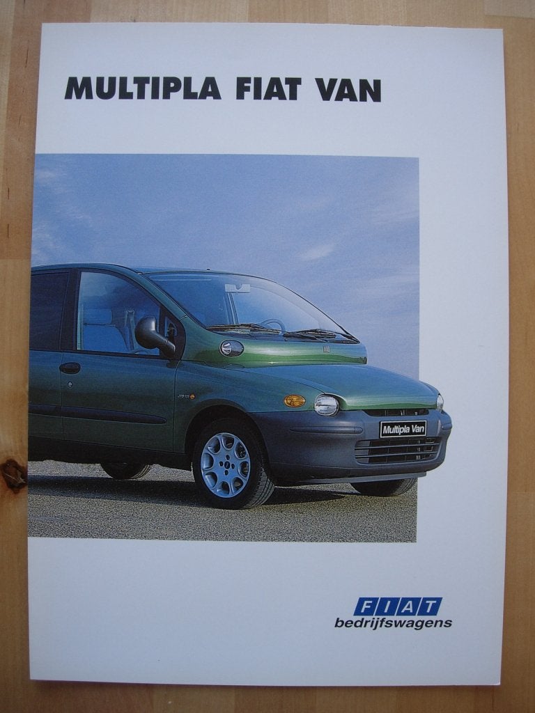 Fiat Multipla Van Brochure 2000, Ophalen of Verzenden, Zo goed als nieuw, Overige merken, Fiat